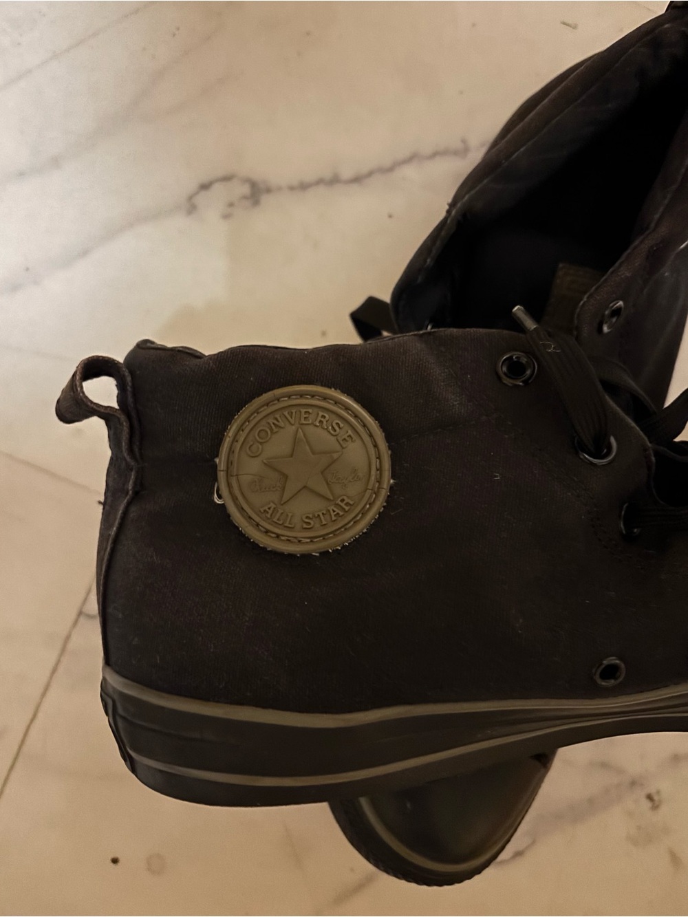 Men's Black High-Top Converse All star Sneakers